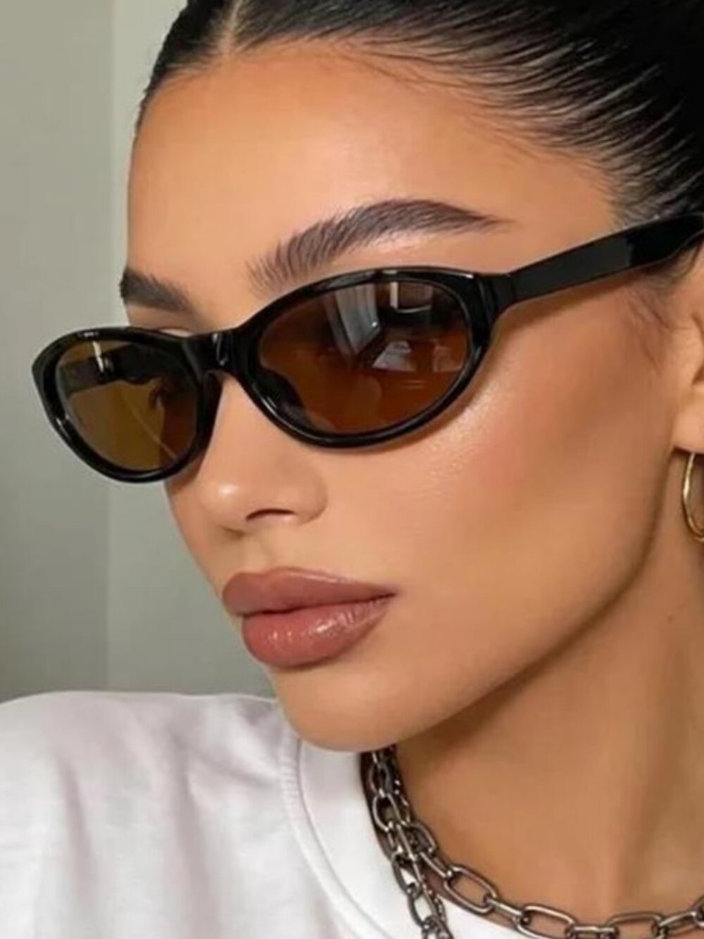 Y2K Retro punk Oval Sunglasses